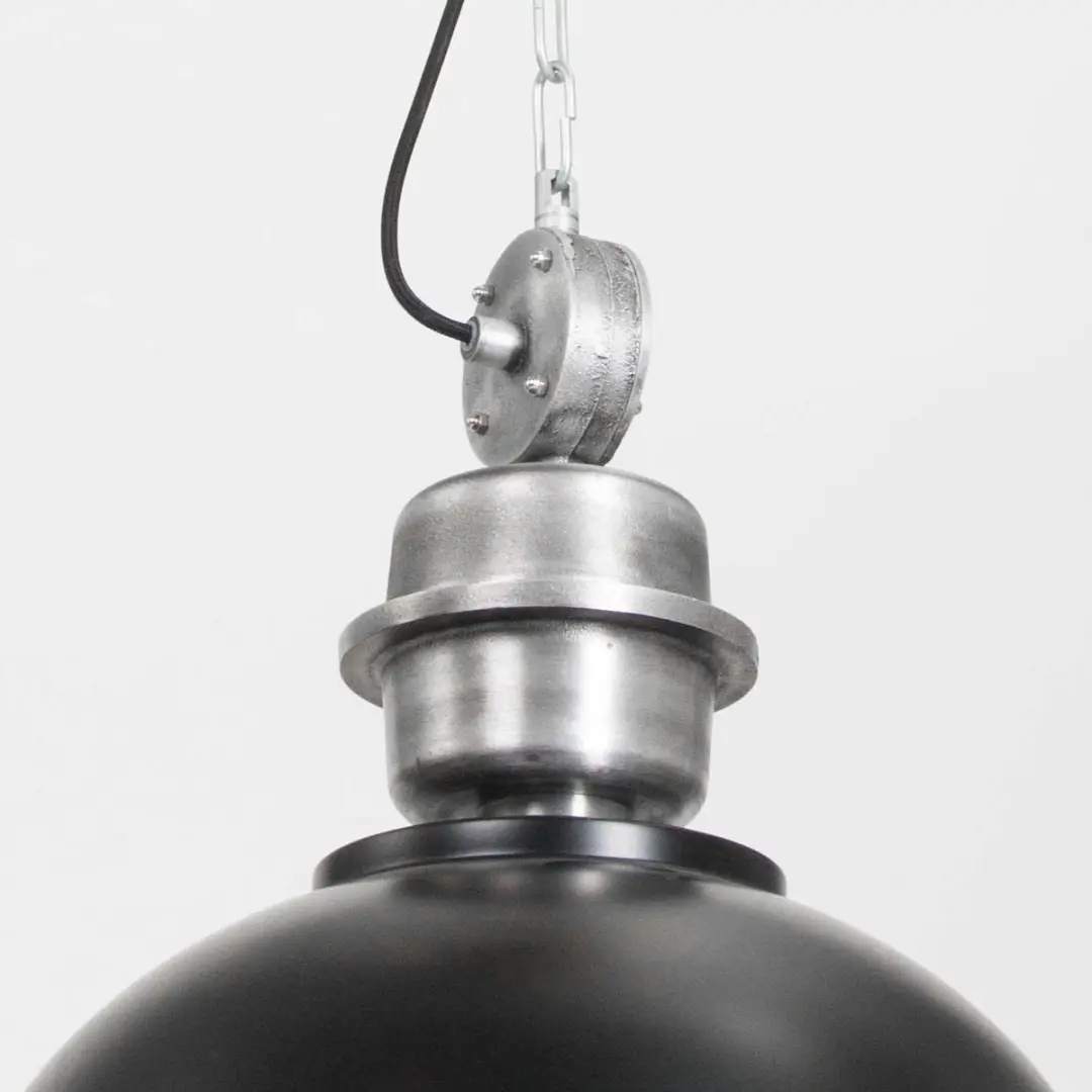 Steinhauer Hanglamp Bikkel 7586ZW - Zwart staal - Ø42cm