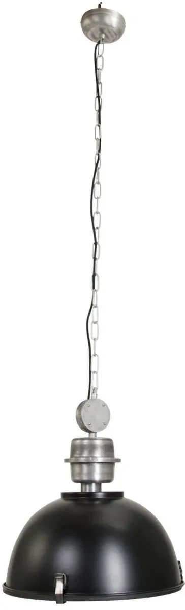 Steinhauer Hanglamp Bikkel 7586ZW - Zwart staal - Ø42cm