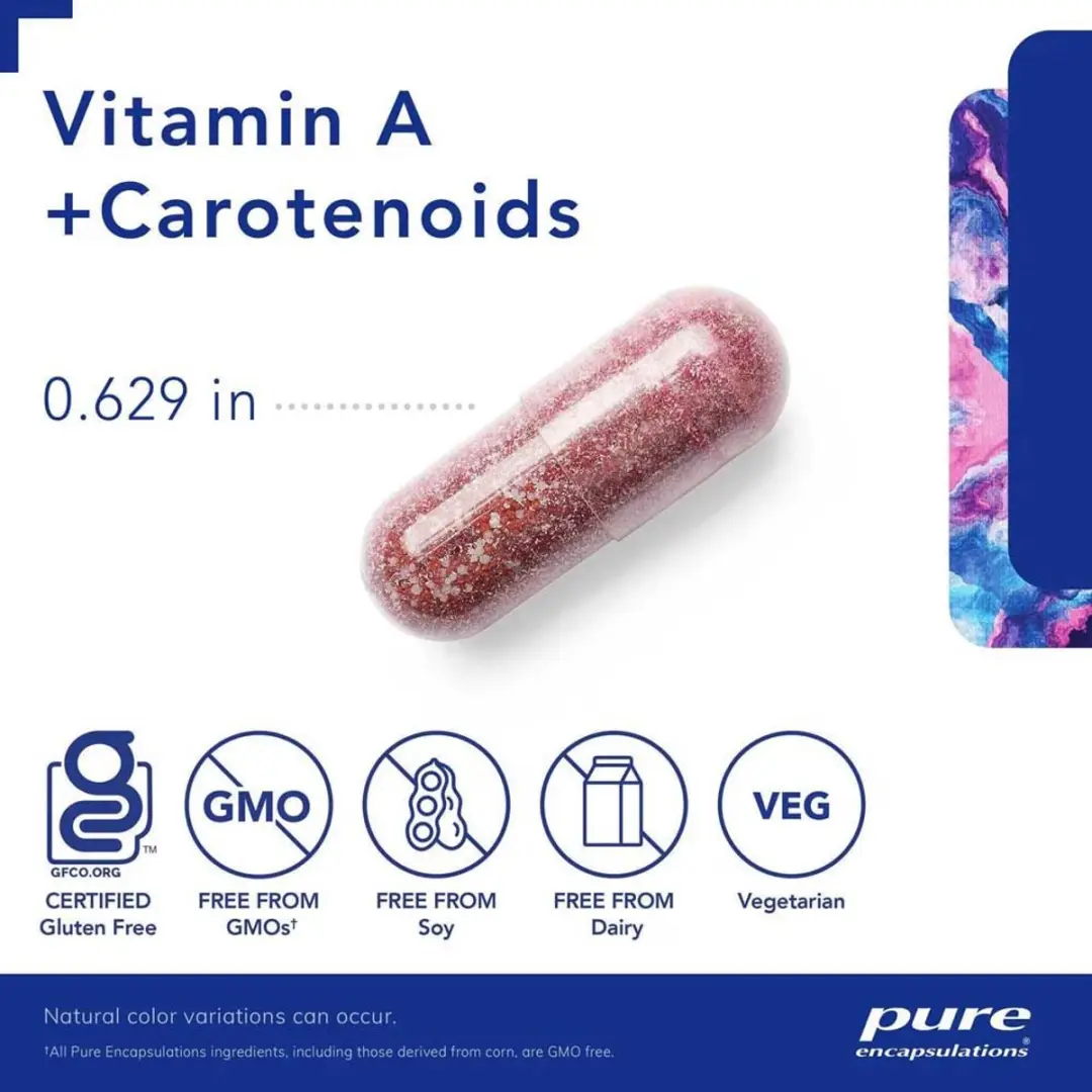 Pure Encapsulations Vitamin A+ Carotenoïde Capsules 90 Stuks