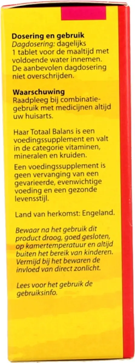 Bloem Haar Totaal Balans 60 Tabletten