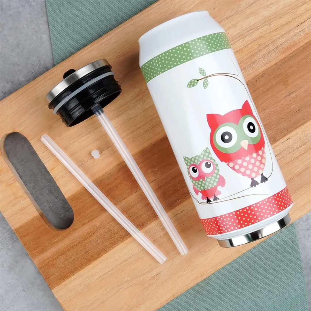 Orion Thermosbeker Uil 400ml - Veelkleurig