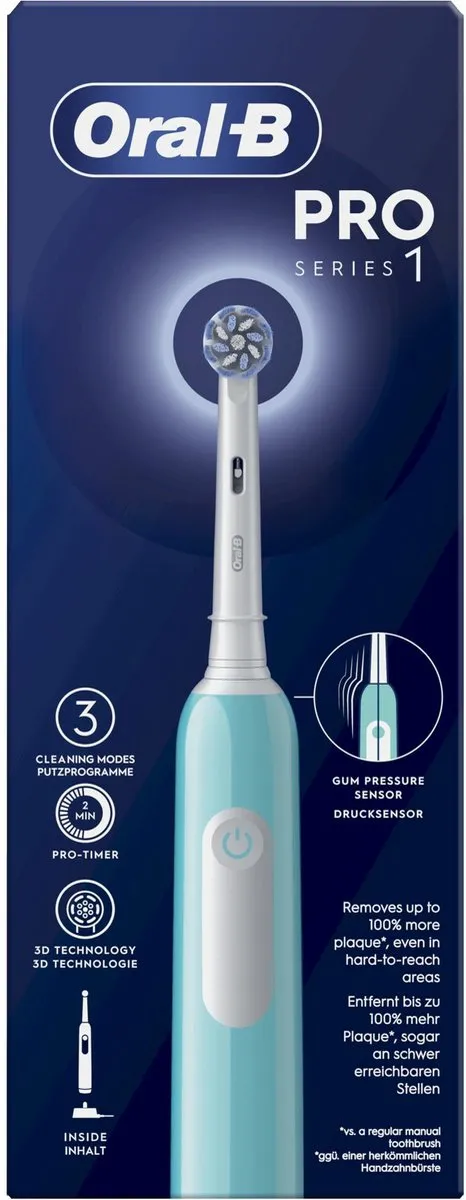 Oral-B Pro 1 Sensitive Clean Tandenborstel - Blauw - afbeelding 6 van 6