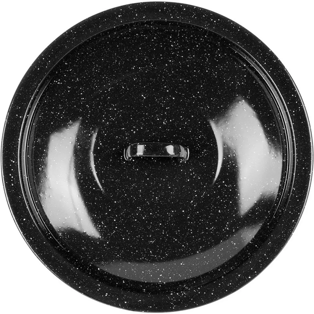 Orion Deksel 36cm - Emaille - Zwart