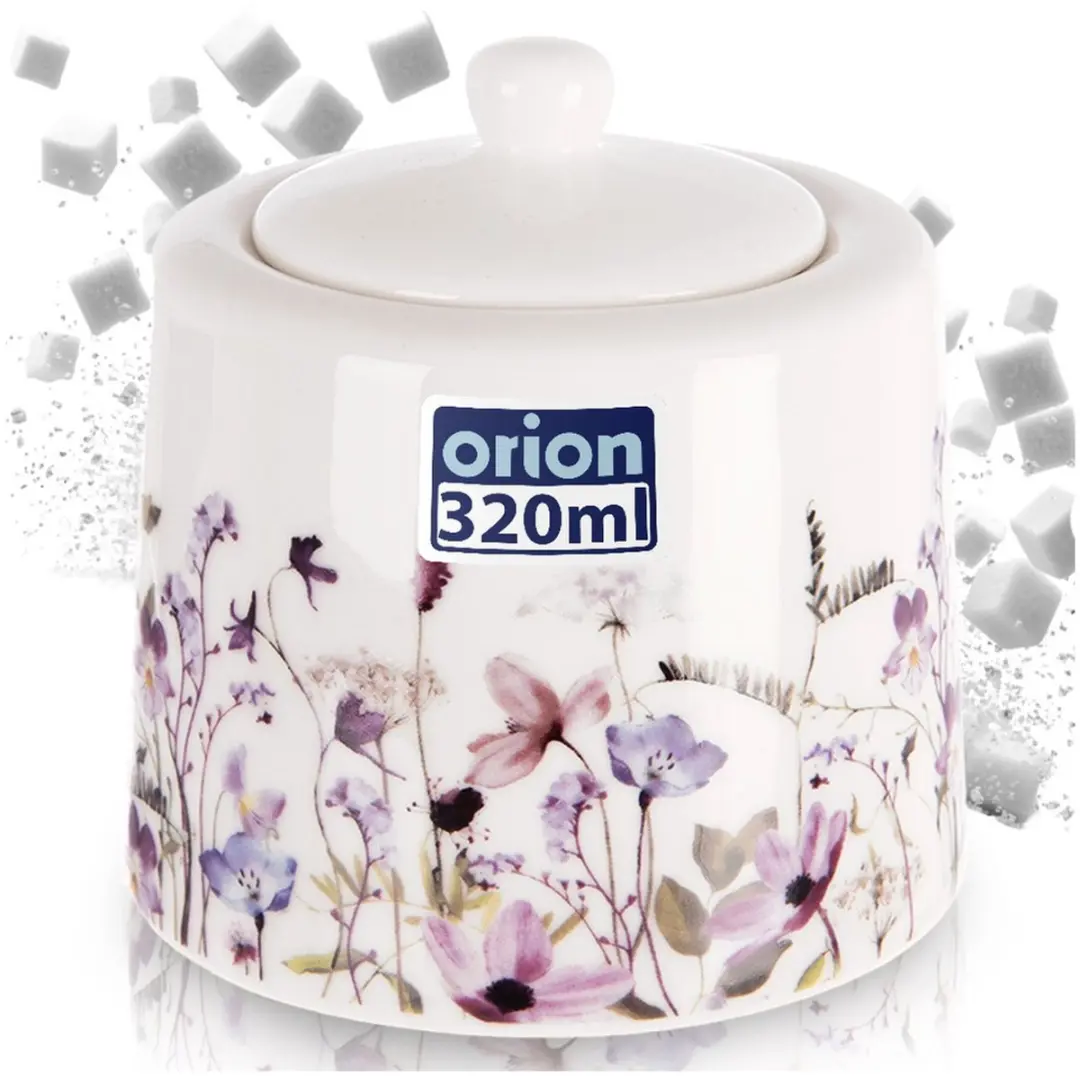 Orion Louka Suikerpot - 320ml - Bloemen - Meerkleurig