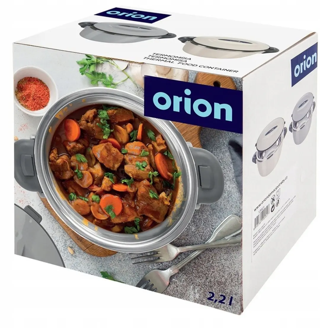 Orion Steel Dinner Thermos 2L - Grijs