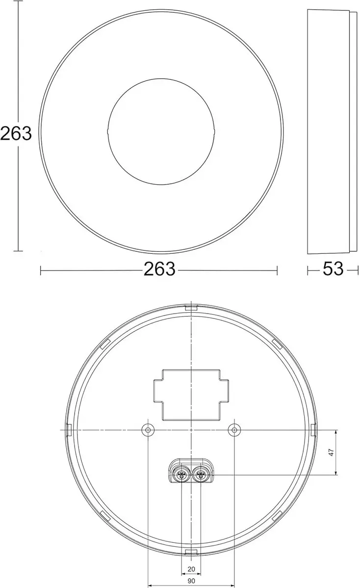 Steinel RS 200 C LED Binnenlamp - 1W - Ø26cm - Neutraal - afbeelding 6 van 6