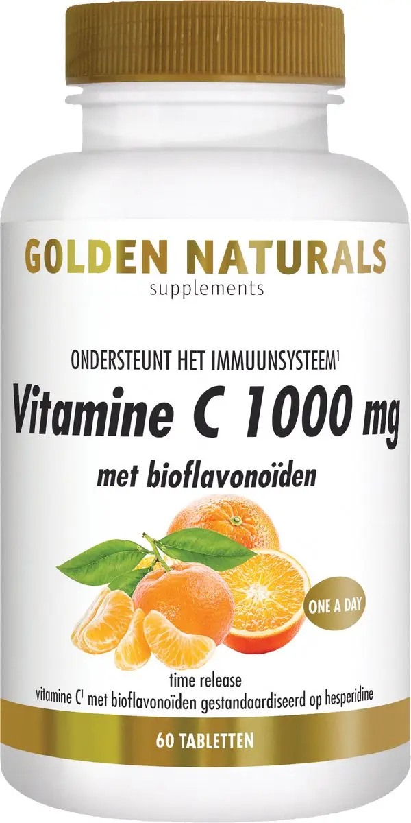 Golden Naturals Vitamine C 1000mg 60 Tabletten - Vegan