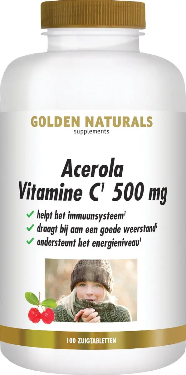 Golden Naturals Acerola Vitamine C 500mg