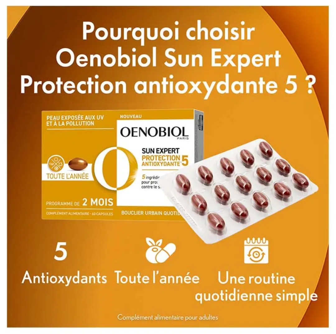 Oenobiol Sun Expert Antioxiderende Bescherming 60 Capsules