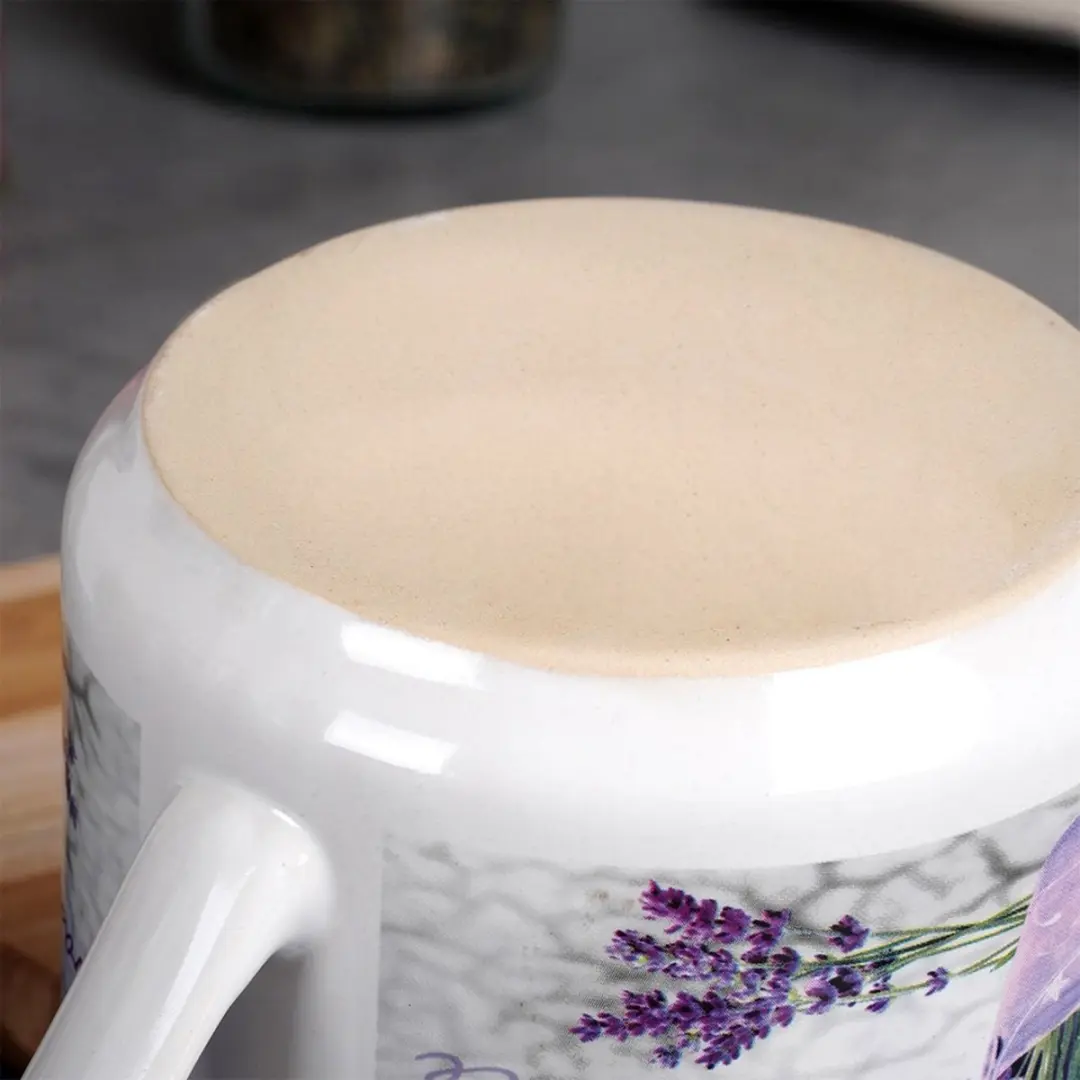 Orion Keramische Mok Lavendel 650ml - Wit - afbeelding 6 van 6