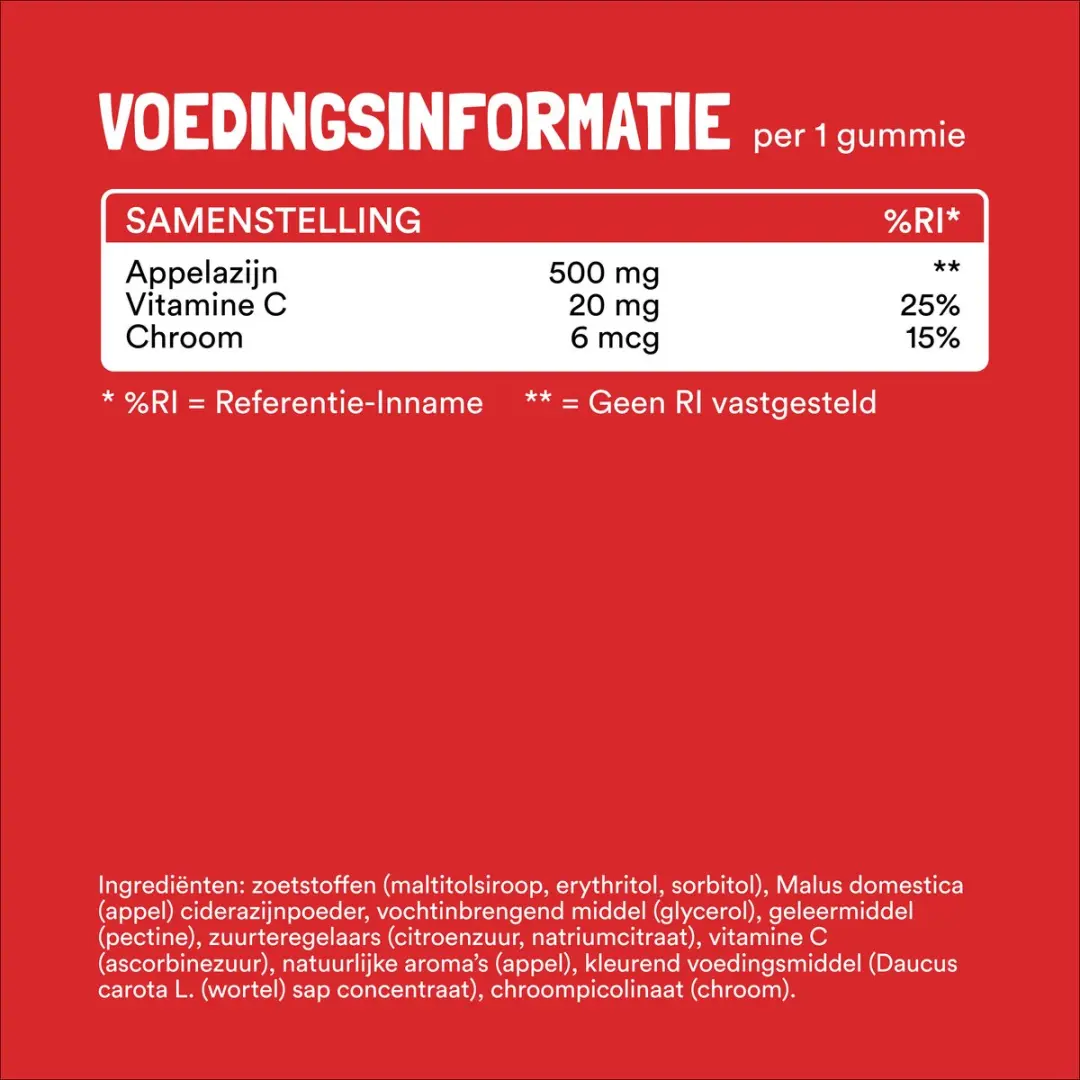 Yummygums Appelazijn Gummies - 30 Stuks