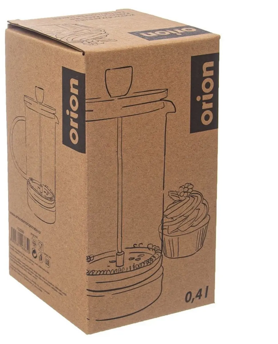 Orion Glazen Café & Thee Pers 400ml - Borosilicaatglas