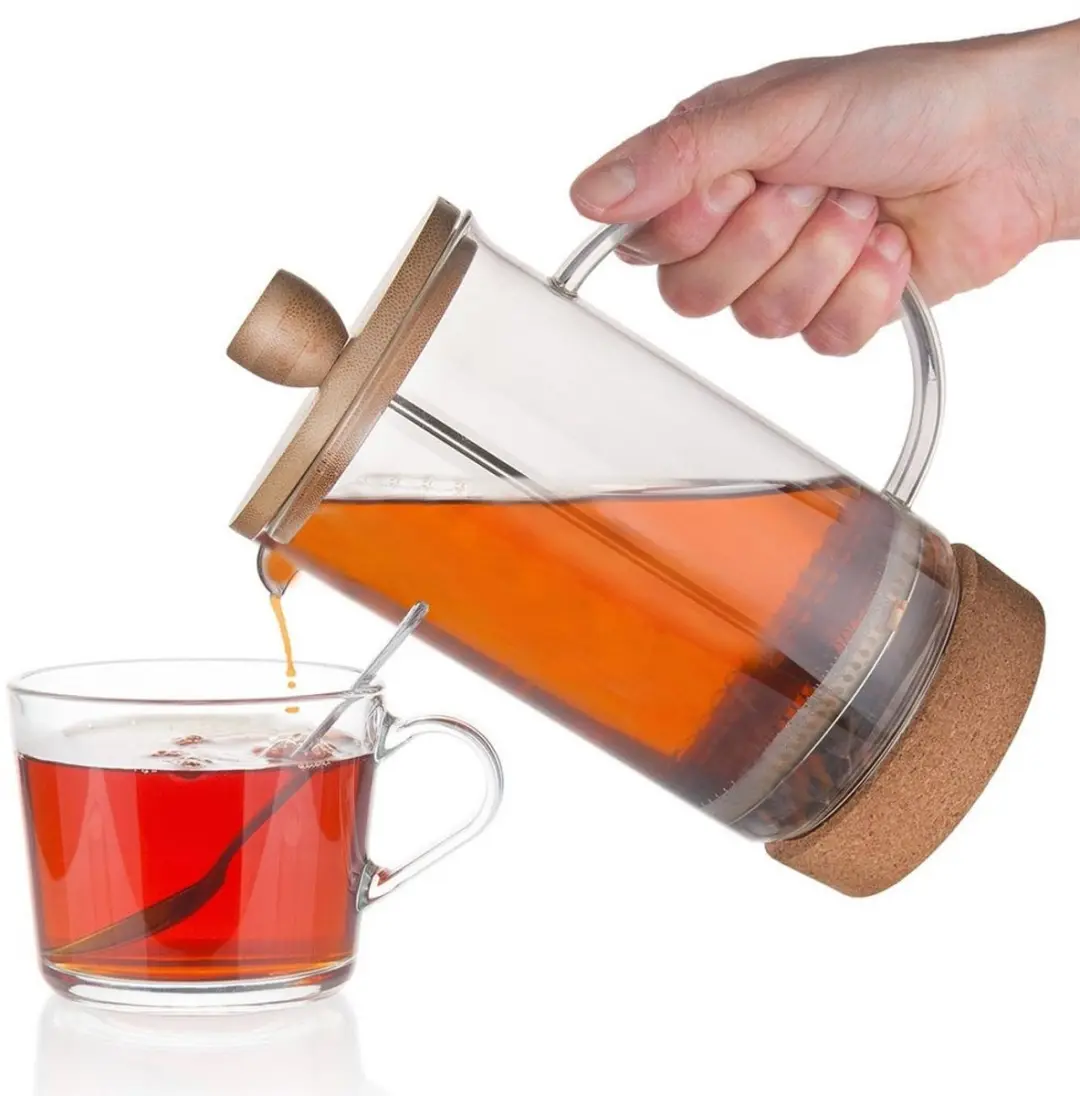 Orion Glazen Café & Thee Pers 400ml - Borosilicaatglas