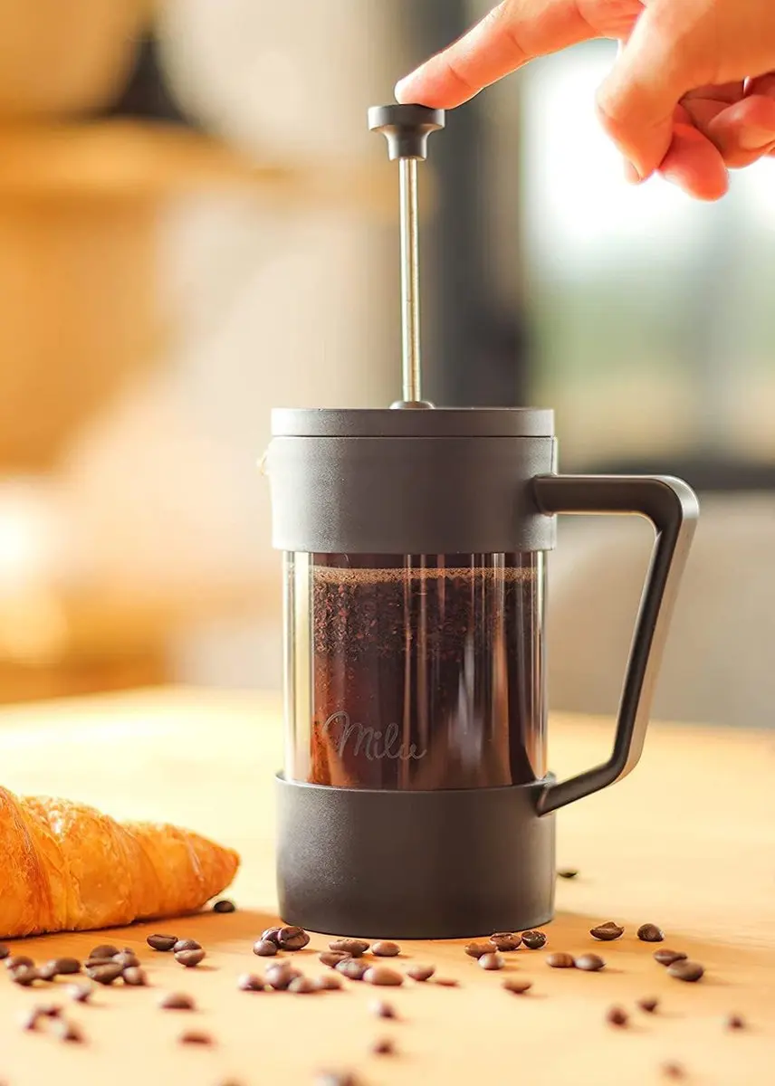 Milu French Press 600ml - Koffiemaker - Zwart