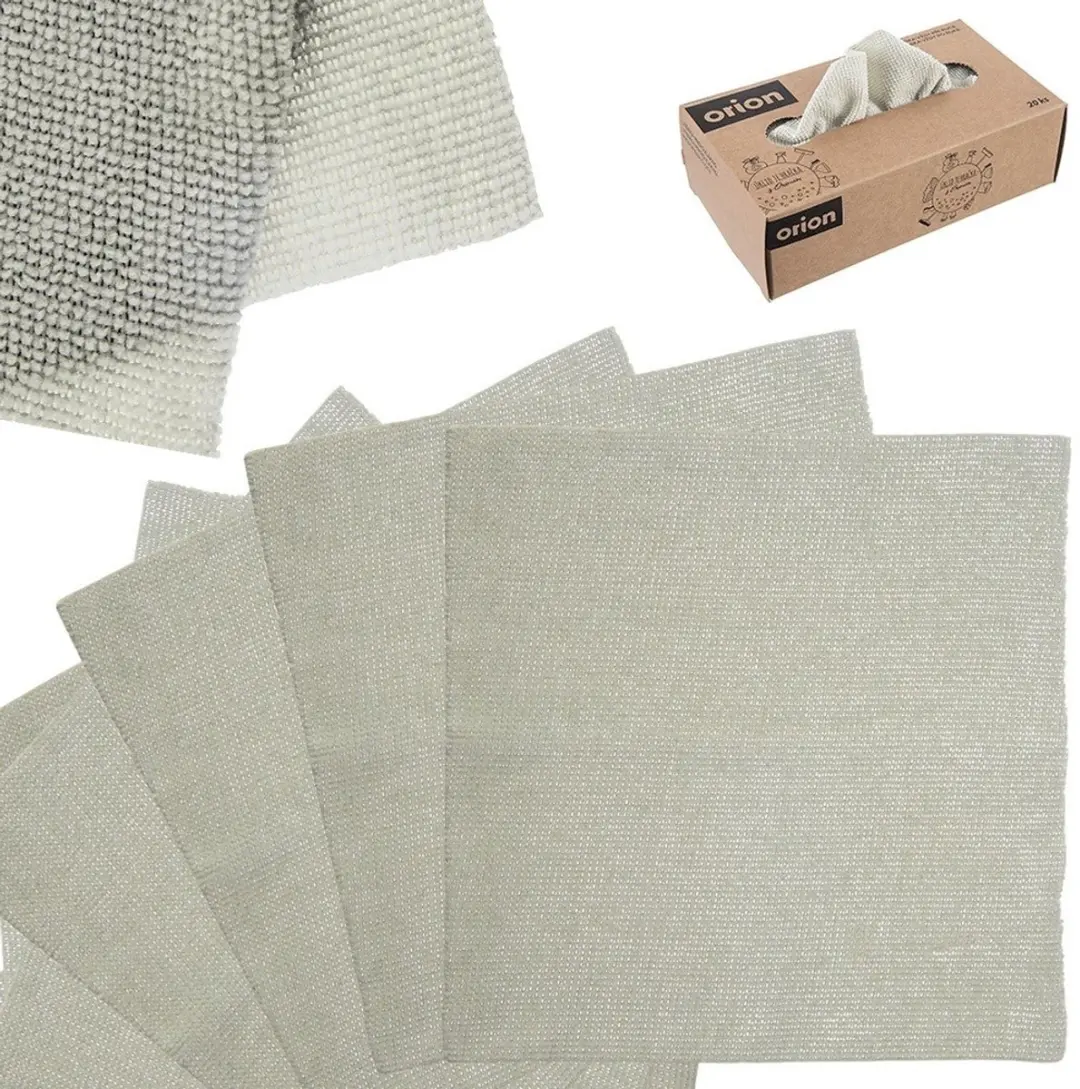 Orion Keuken Schoonmaakdoeken Microvezel 20x20cm - 20 Stuks - Licht olijfgroen