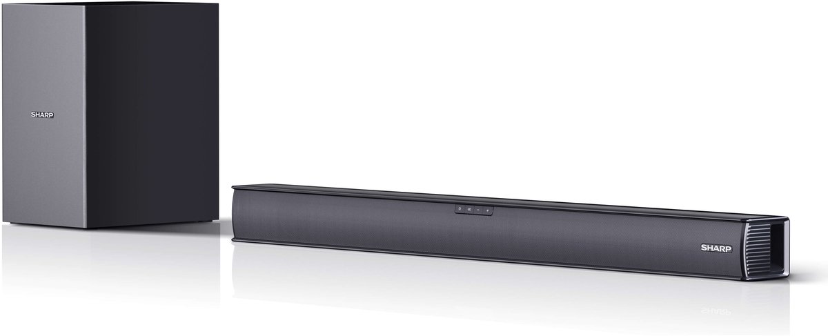 Sharp HT-SBW182 2.1 Soundbar - draadloze subwoofer - bluetooth - 160 Watt - zwart