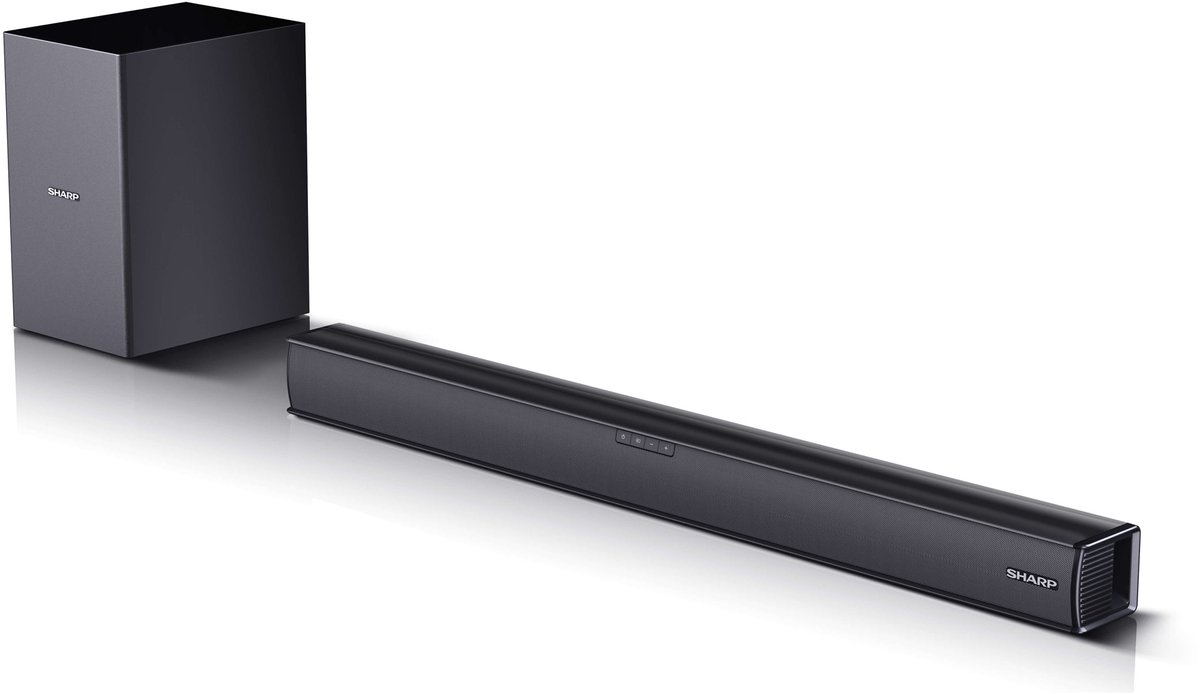 Sharp HT-SBW182 2.1 Soundbar - draadloze subwoofer - bluetooth - 160 Watt - zwart
