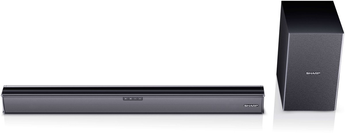 Sharp HT-SBW182 2.1 Soundbar - draadloze subwoofer - bluetooth - 160 Watt - zwart