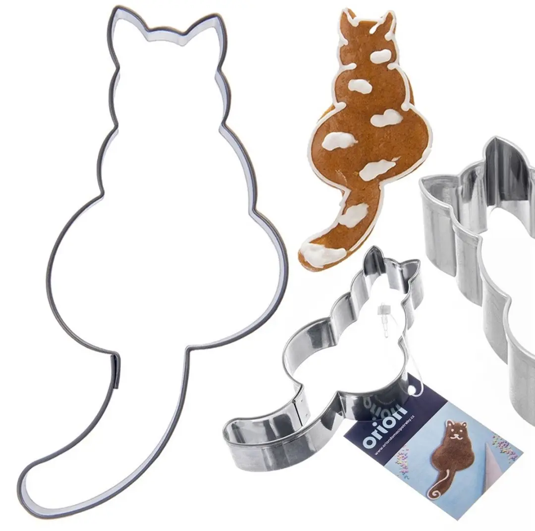 Orion Kat Koekjessteker 8,5cm - Roestvrij staal