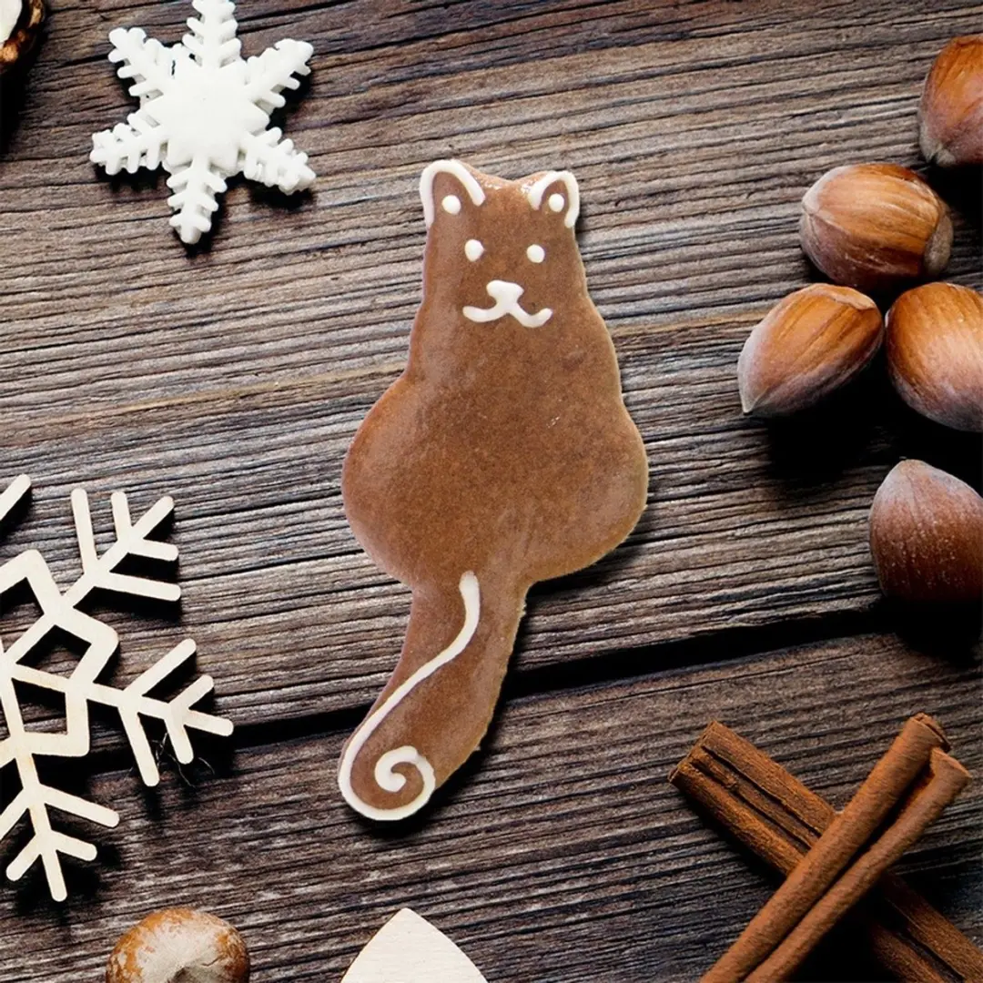 Orion Kat Koekjessteker 8,5cm - Roestvrij staal
