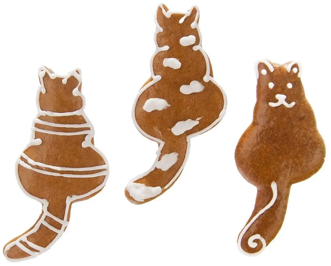 Orion Kat Koekjessteker 8,5cm - Roestvrij staal - afbeelding 6 van 6