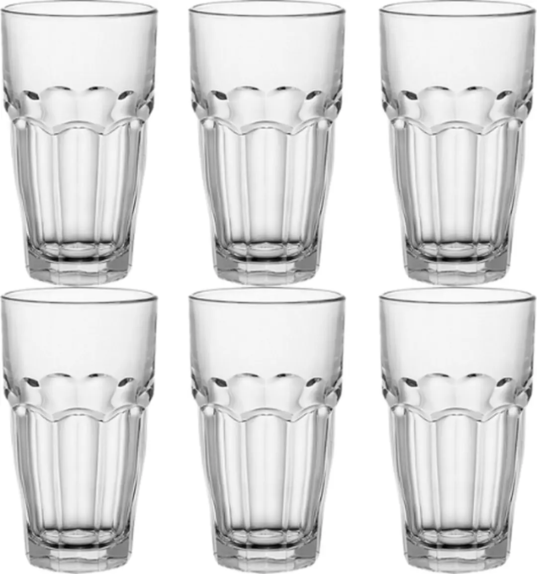 Bormioli Rocco Rock Tumbler Glazen - 6 Stuks - 0.37l