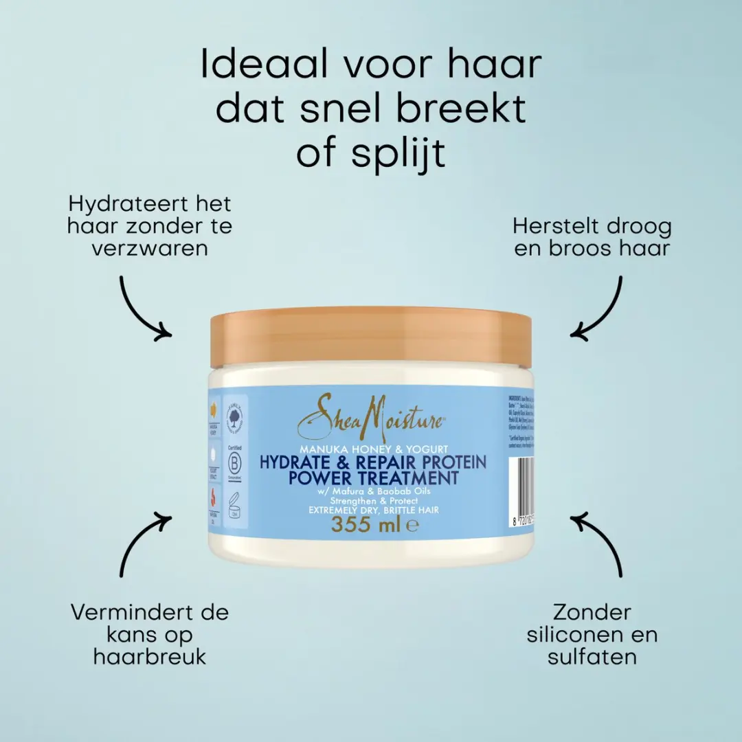 Shea Moisture Protein Power Treatment Manuka Honing & Yoghurt 355ml