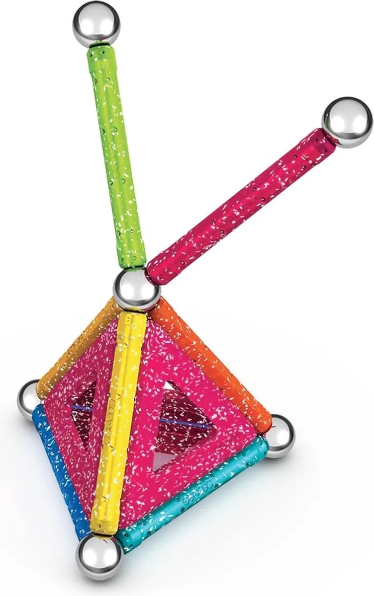Geomag Glitter Magnetische Bouwset 22-delig - Multikleur - afbeelding 4 van 6