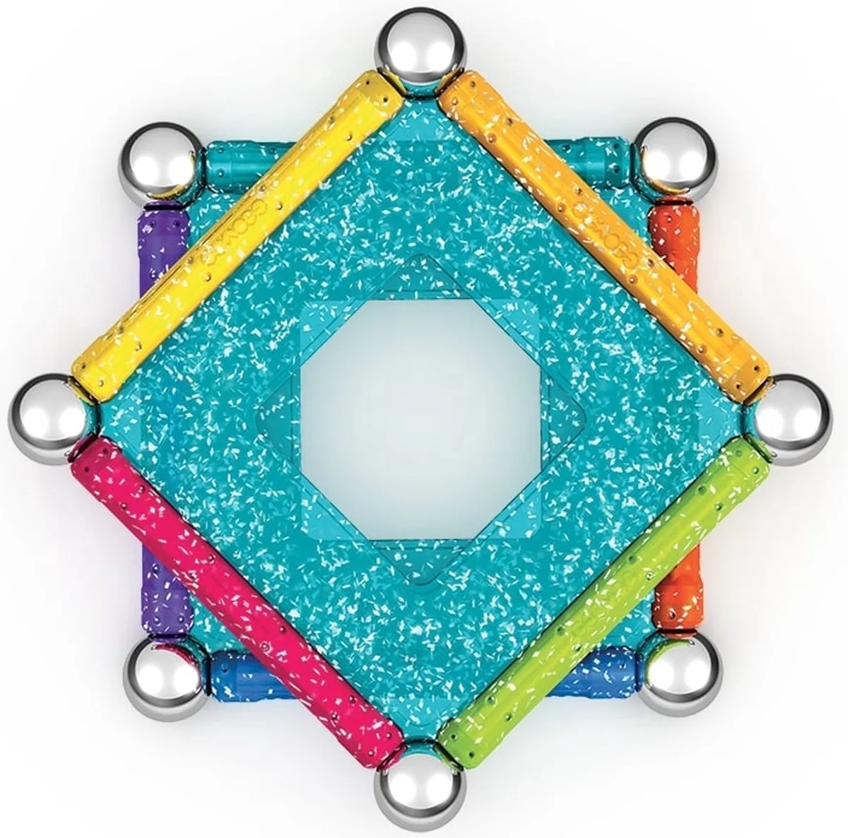 Geomag Glitter Magnetische Bouwset 22-delig - Multikleur - afbeelding 2 van 6