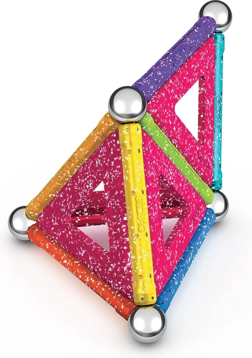 Geomag Glitter Magnetische Bouwset 22-delig - Multikleur - afbeelding 6 van 6