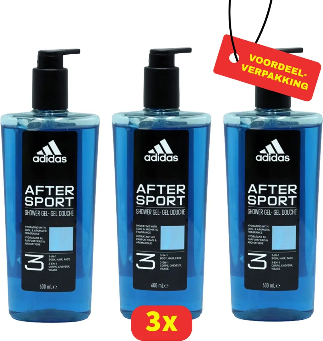 adidas After Sport 3-in-1 Douchegel 3x600ml