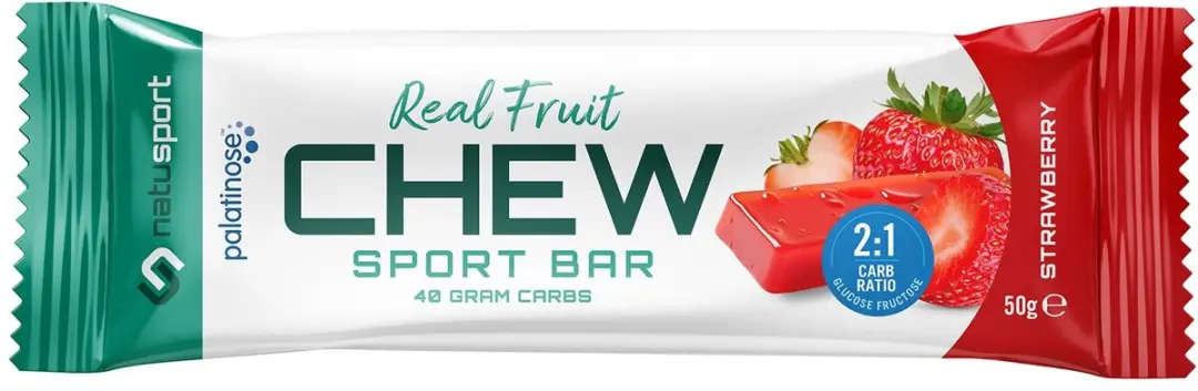 Natusport Chew Sport Bar - Aardbei 12 Stuks