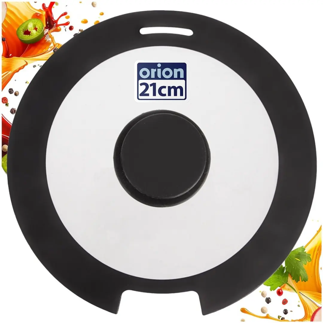Orion Silicone Deksel 21cm - Transparant