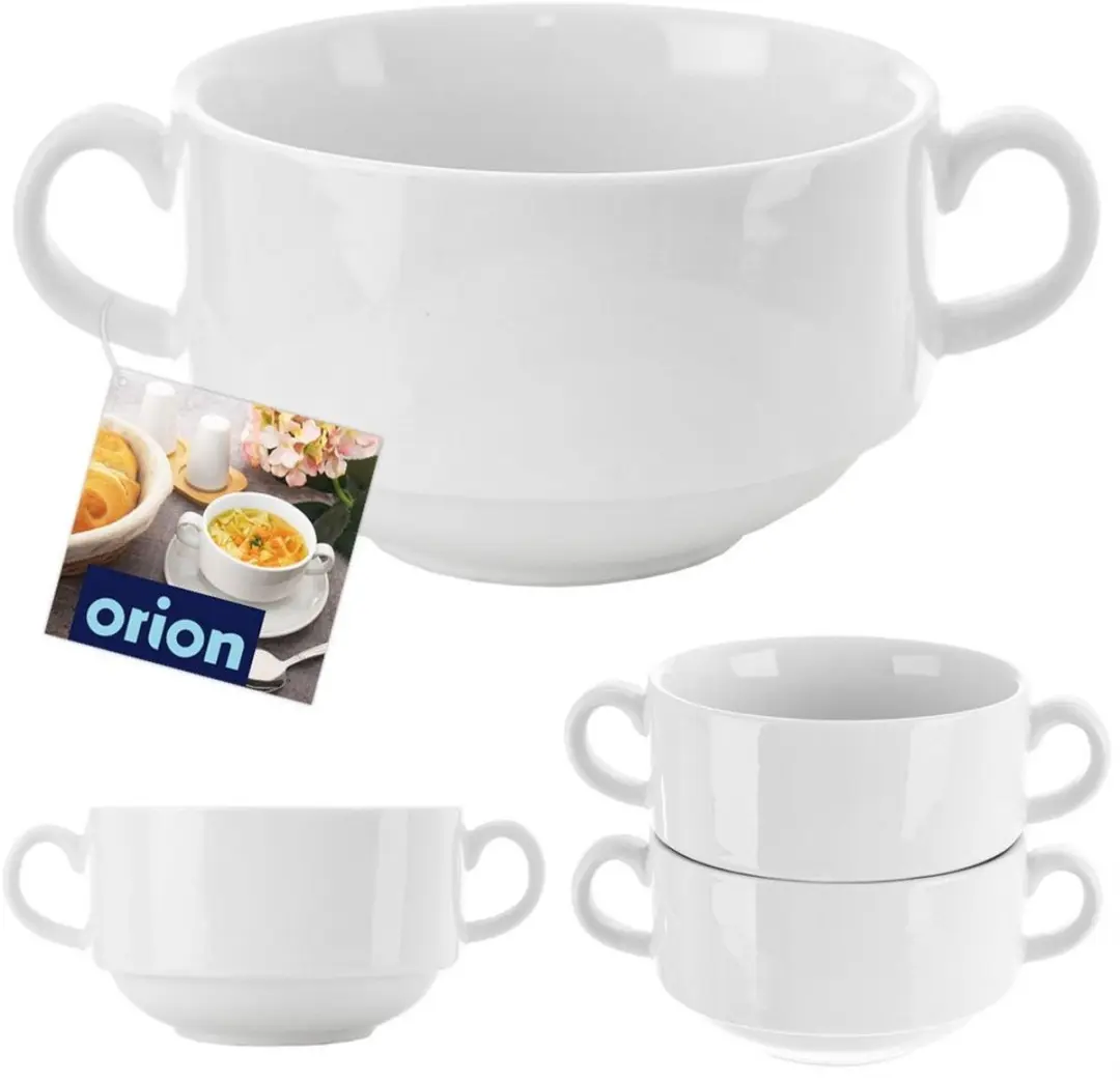 Orion Mona Porseleinen Bouillonkom 290ml - Wit