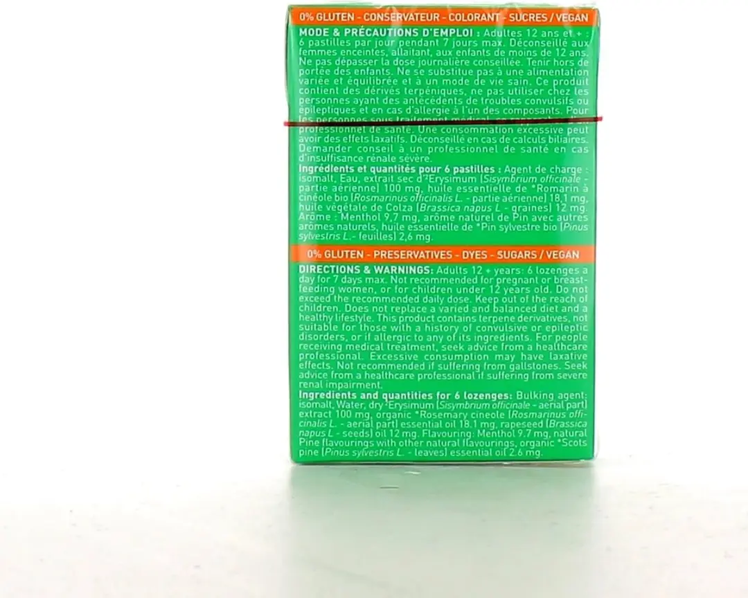 Puressentiel Ademhaling Munt Keelpastilles 20x 4ml