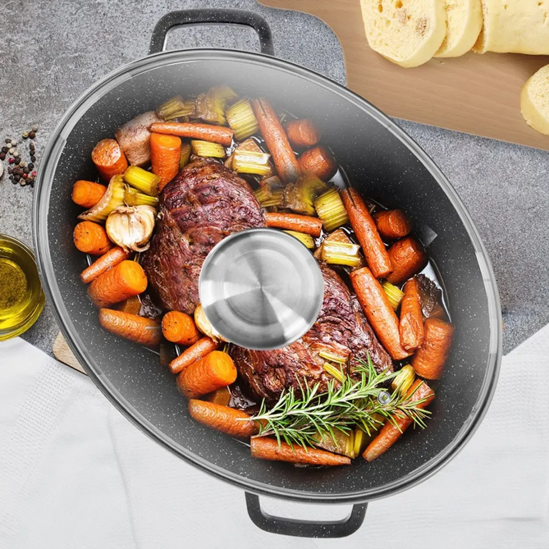 Orion Grande Jumbo Granieten Braadpan 12L - 2 Stuks