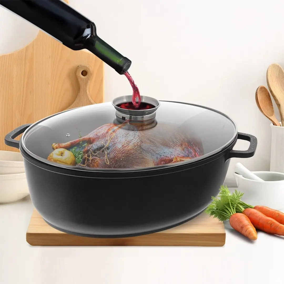 Orion Grande Jumbo Granieten Braadpan 12L - 2 Stuks