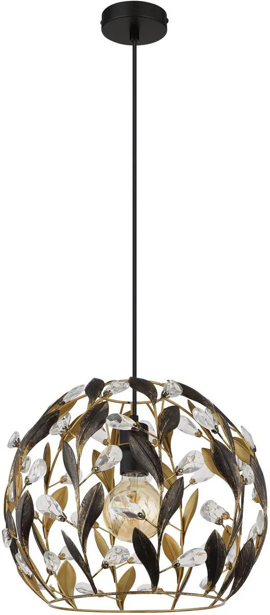 Globo Mika Hanglamp - Ø40cm - Zwart