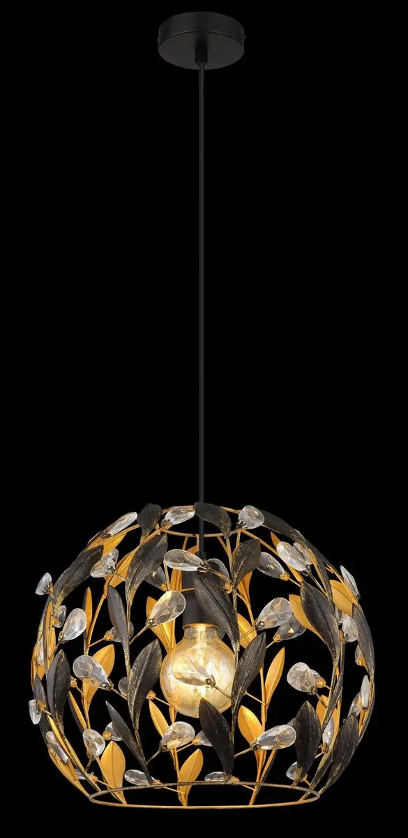 Globo Mika Hanglamp - Ø40cm - Zwart