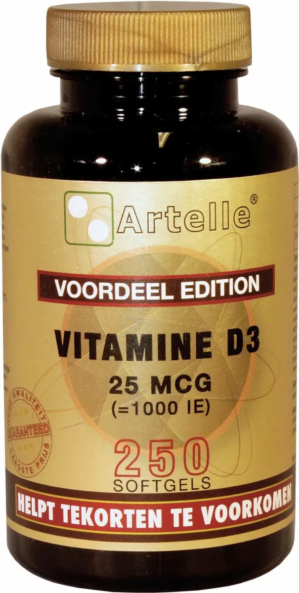 Artelle Vitamine D3 25mcg - 250 Stuks
