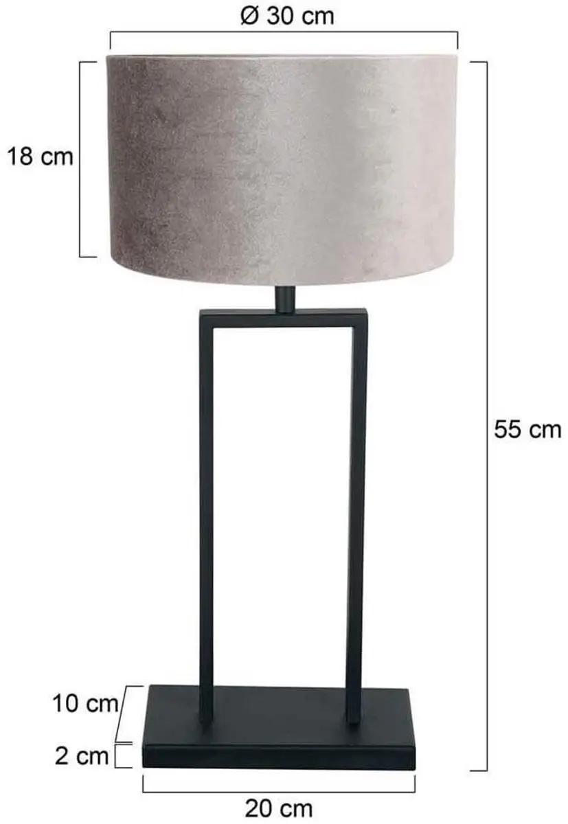 Steinhauer Stang 3858ZW Tafellamp - Zwart - afbeelding 6 van 6