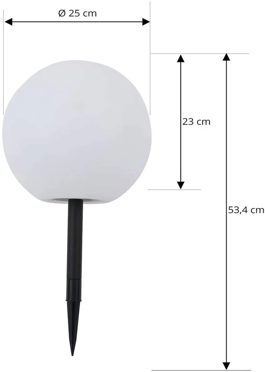 Lindby Solar Tuinverlichting Lago+ - 2 Lichtpunten - Wit