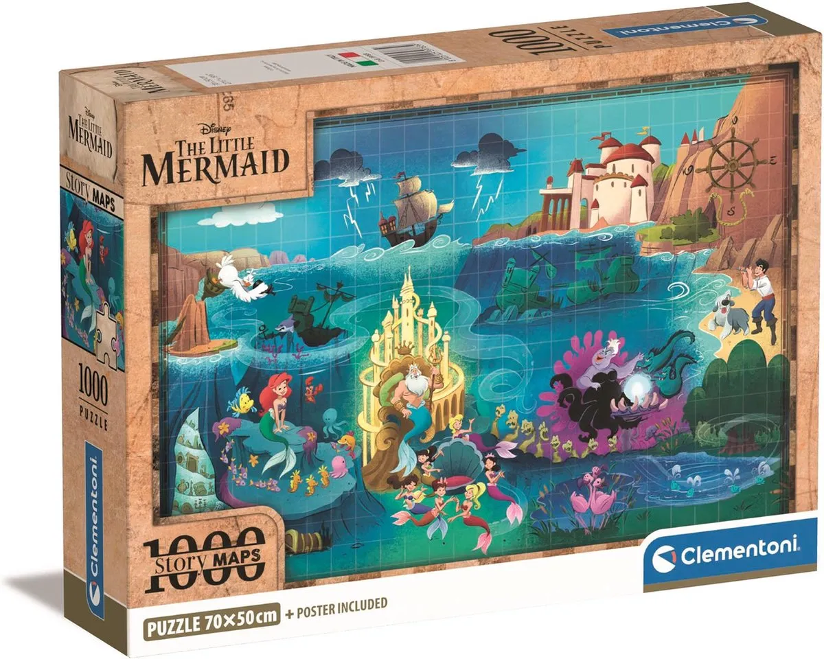 Clementoni Disney De Kleine Zeemeermin Legpuzzel 1000 Stuks