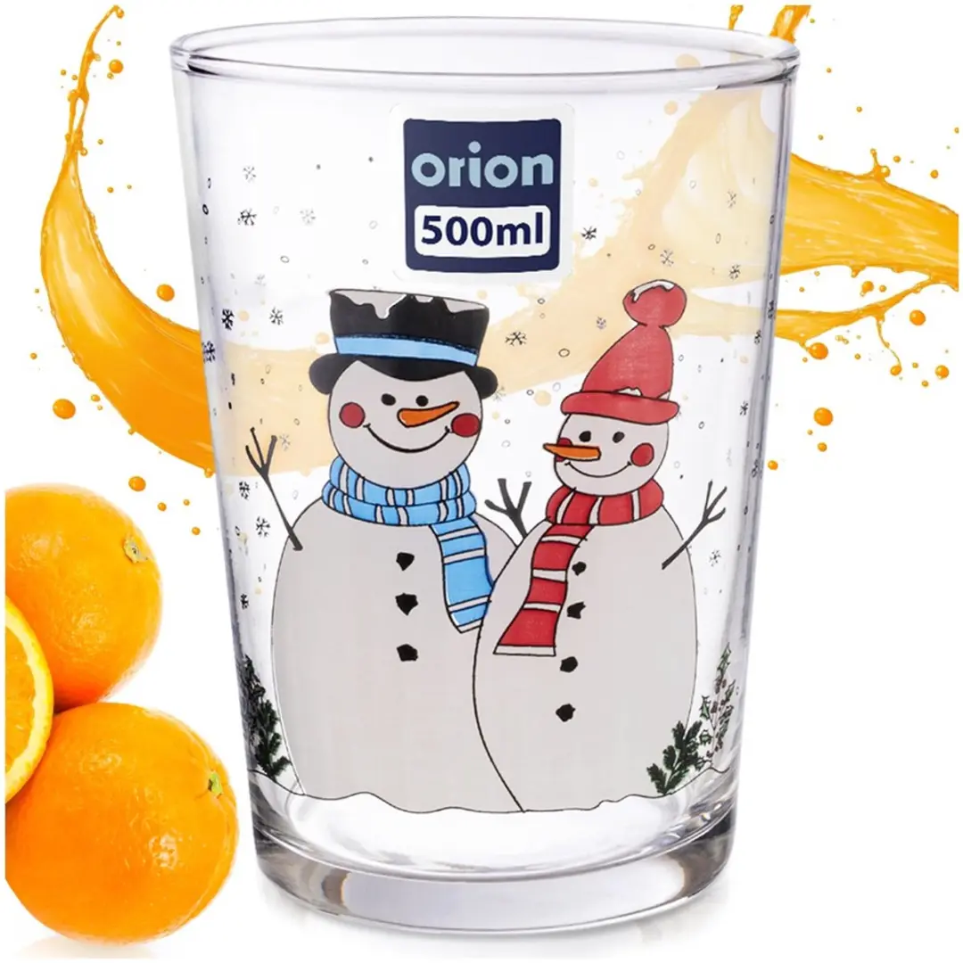 Orion Sneeuwpoppen Drinkglas 500ml - Transparant