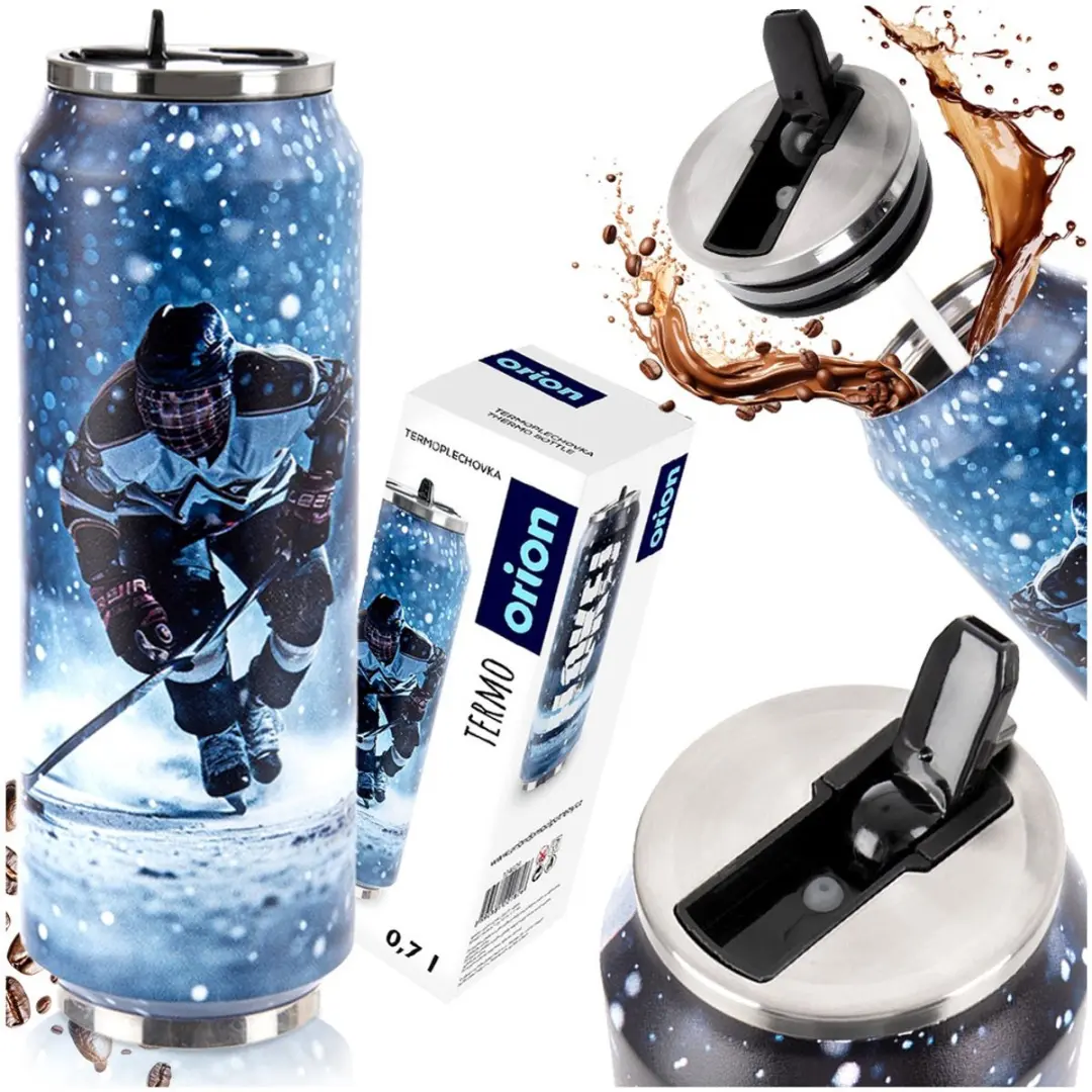 Orion Thermosbeker Hockey 700ml - Blauw