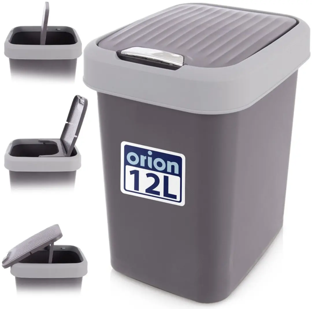 Orion Plastic Prullenbak 12L - Grijs