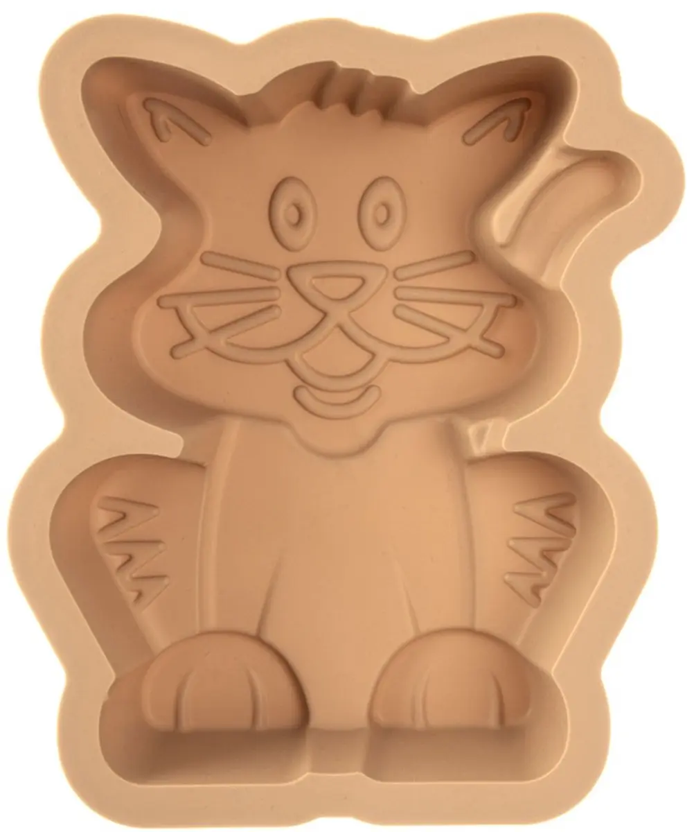 Orion Silicone Kat Bakvorm 20x16x4,5cm - Beige