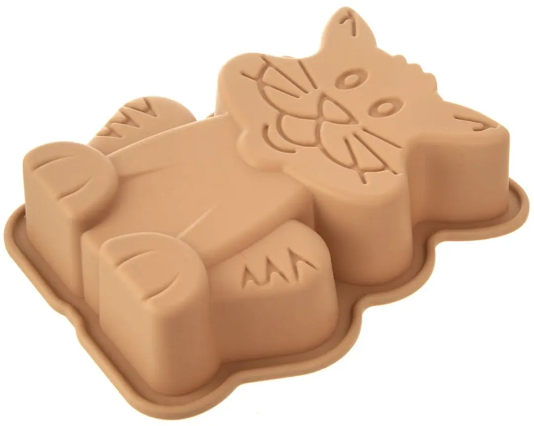 Orion Silicone Kat Bakvorm 20x16x4,5cm - Beige