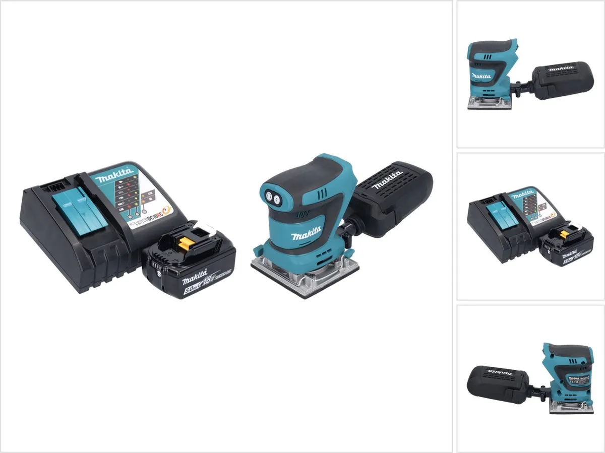 Makita DBO 484 RT1 Accu-Excentrische Schuurmachine 18V
