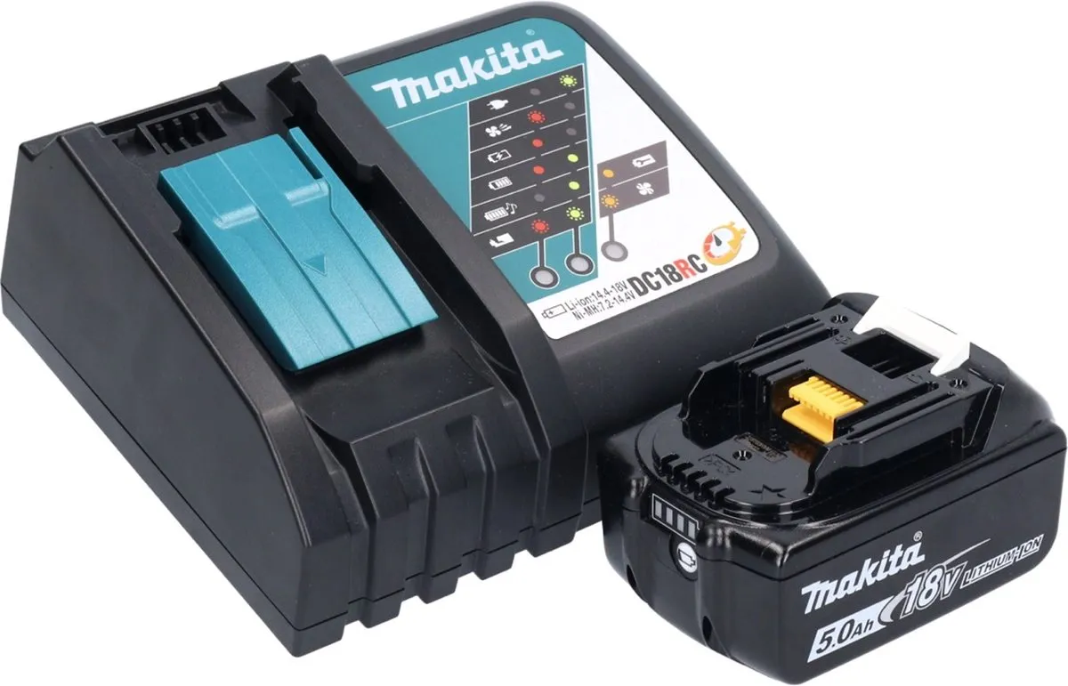 Makita DBO 484 RT1 Accu-Excentrische Schuurmachine 18V - 14.000 t/min